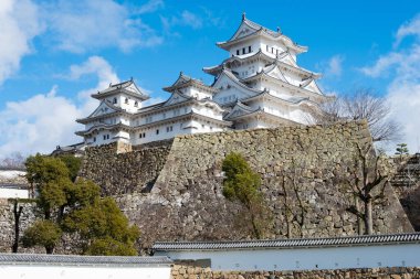 Hyogo, Japonya - Himeji Kalesi, Hyogo, Japonya. UNESCO 'nun Dünya Mirası Alanının bir parçasıdır - Himeji-jo ve Japonya' nın Ulusal Hazinesi.
