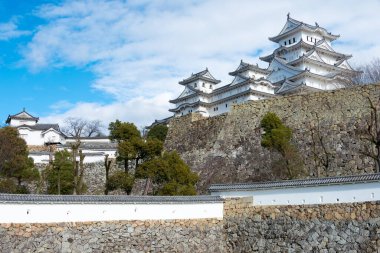 Hyogo, Japonya - Himeji Kalesi, Hyogo, Japonya. UNESCO 'nun Dünya Mirası Alanının bir parçasıdır - Himeji-jo ve Japonya' nın Ulusal Hazinesi.
