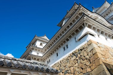 Hyogo, Japonya - Himeji Kalesi, Hyogo, Japonya. UNESCO 'nun Dünya Mirası Alanının bir parçasıdır - Himeji-jo ve Japonya' nın Ulusal Hazinesi.