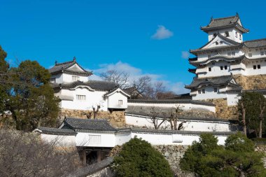 Hyogo, Japonya - Himeji Kalesi, Hyogo, Japonya. UNESCO 'nun Dünya Mirası Alanının bir parçasıdır - Himeji-jo ve Japonya' nın Ulusal Hazinesi.