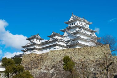 Hyogo, Japonya - Himeji Kalesi, Hyogo, Japonya. UNESCO 'nun Dünya Mirası Alanının bir parçasıdır - Himeji-jo ve Japonya' nın Ulusal Hazinesi.