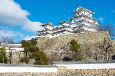 Hyogo, Japonya - Himeji Kalesi, Hyogo, Japonya. UNESCO 'nun Dünya Mirası Alanının bir parçasıdır - Himeji-jo ve Japonya' nın Ulusal Hazinesi.