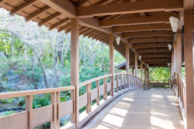 Hyogo, Japonya - Himeji Kalesi yakınlarındaki Koko-en Bahçeleri, Hyogo, Japonya. Koko-en Himeji Kalesi 'nin yanında bir Japon bahçesidir..