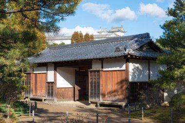Hyogo, Japonya - Himeji Kalesi yakınlarındaki Koko-en Bahçeleri, Hyogo, Japonya. Koko-en Himeji Kalesi 'nin yanında bir Japon bahçesidir..
