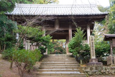 Hyogo, Japonya - Himeji, Hyogo, Japonya 'daki Engyoji tapınağı. Tapınak ilk olarak 966 yılında inşa edildi..