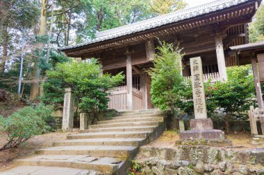 Hyogo, Japonya - Himeji, Hyogo, Japonya 'daki Engyoji tapınağı. Tapınak ilk olarak 966 yılında inşa edildi..