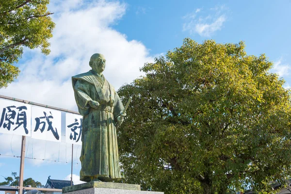 Hyogo Japón Estatua Oishi Kuranosuke Santuario Oishi Ako Hyogo Japón — Foto de Stock