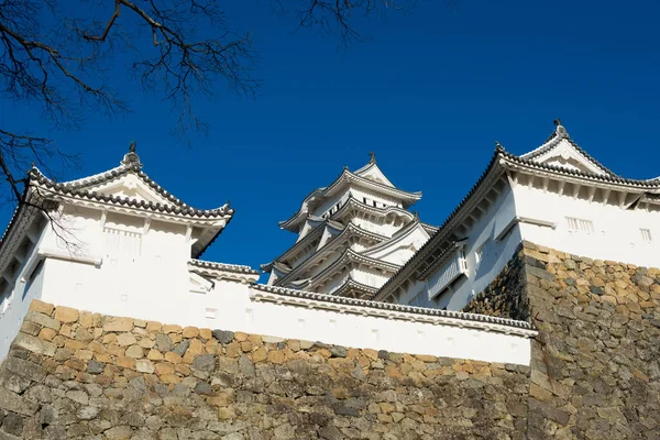 Hyogo Japon Himeji Castle View Otokoyama Hachimangu Shrine Himeji Hyogo — Photo