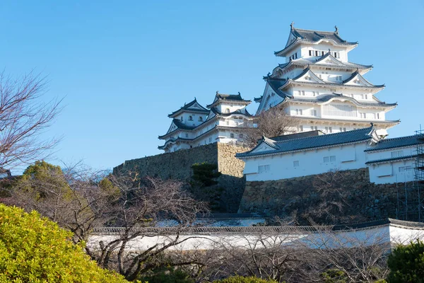 Hyogo Giappone Veduta Del Castello Himeji Dal Santuario Otokoyama Hachimangu — Foto Stock