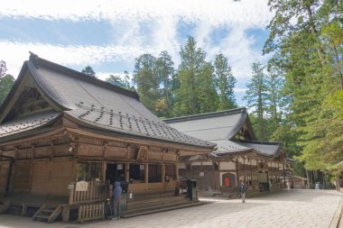 Wakayama, Japonya - Koya, Wakayama, Japonya 'daki Koya Dağı' ndaki Okunoin Mezarlığı. Koya Dağı UNESCO Dünya Mirası Alanıdır.