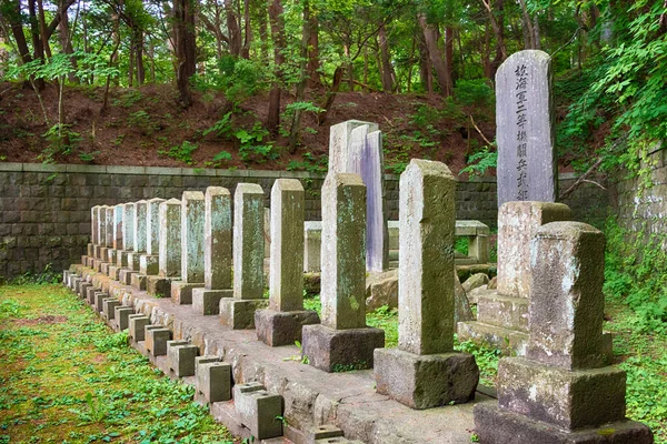 Hakodate Japan Militärkyrkogård Vid Hakodate Gokoku Helgedom Hakodate City Hokkaido — Stockfoto