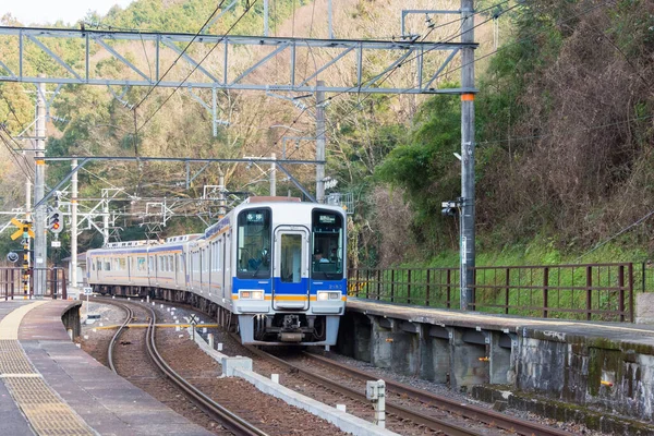 Wakayama Japan Typ 2000 Pendeltåg Vid Shimo Kosawa Station Kudoyama — Stockfoto