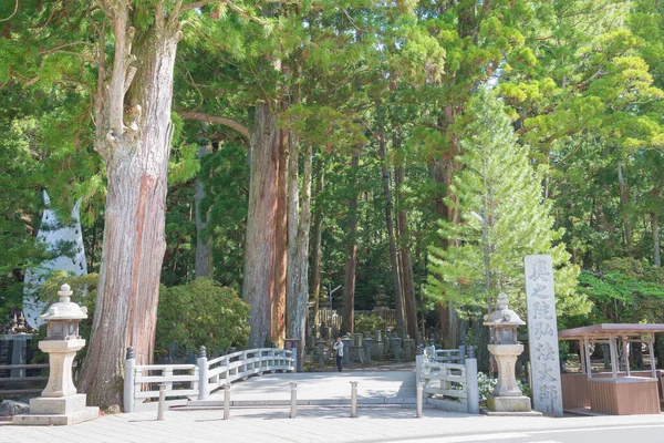 Wakayama Japan Mar 2019 Okunoin Kyrkogård Vid Mount Koya Koya — Stockfoto