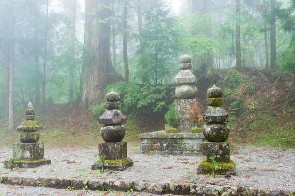 Wakayama Japón Tumba Toyotomi Hideyoshi Familia Toyotomi Cementerio Okunoin Monte —  Fotos de Stock