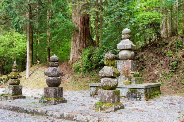 Wakayama Japonia Grób Toyotomi Hideyoshi Rodzina Toyotomi Cmentarzu Okunoin Górze — Zdjęcie stockowe