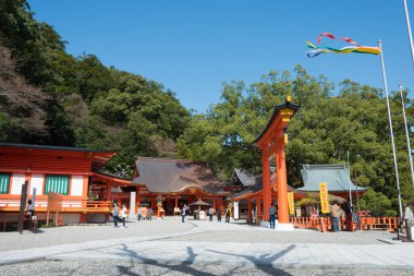Wakayama, Japonya - Nachikatsuura, Wakayama, Japonya 'daki Kumano Nachi Taisha. UNESCO 'nun Dünya Mirası Alanındaki 