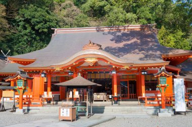 Wakayama, Japonya - Nachikatsuura, Wakayama, Japonya 'daki Kumano Nachi Taisha. UNESCO 'nun Dünya Mirası Alanındaki 