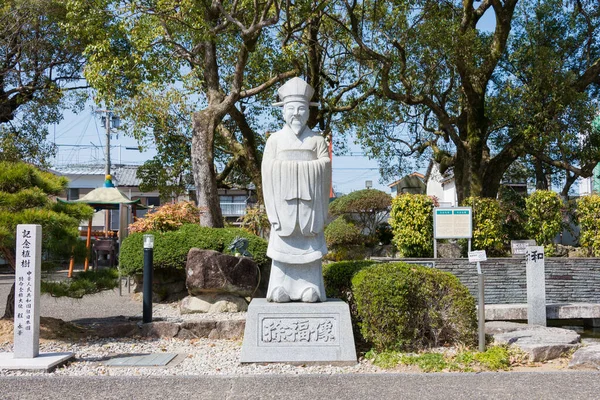和歌山県 和歌山県新宮市の浄福公園にある浄福の像 中国の錬金術師 探検家 を記念した公園で 1994年に建設されました — ストック写真