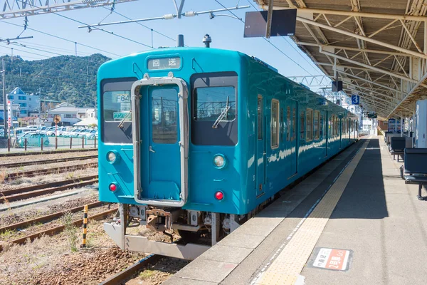 Wakayama Japão 105 Série Trem Unidade Múltipla Elétrica Estação Shingu — Fotografia de Stock