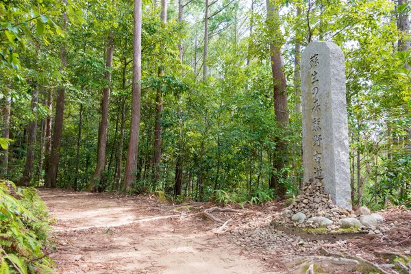 和歌山県 和歌山県田辺市熊野古道 中辺路 の伏見小路と熊野本宮大社の間 ユネスコ世界遺産に登録されている — ストック写真