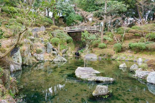 Jardin Japonais Parc Château Wakayama Wakayama Japon Château Wakayama Été — Photo