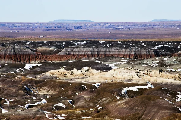 Another Side Petrified Forest National Park Snow Arizona — Stock Photo, Image