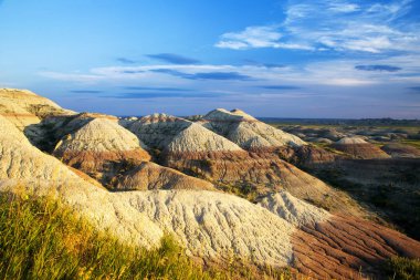 Kül ve tortu Mounds Badlands Ulusal Parkı, Güney Dakota '