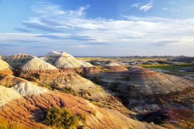 Kül ve tortu Mounds Badlands Ulusal Parkı, Güney Dakota '