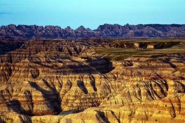 Pinnacles gözden kaçırmak, Güney Dakota'daki Badlands Ulusal Parkı