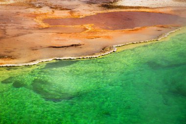 Batı başparmak şofben Havzası zemzem, Greenr ve sarı, Yellostone Milli Parkı, Wyoming