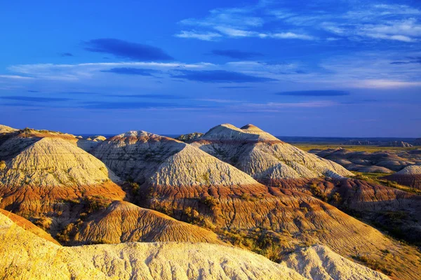 Gyengülő Textúrák Badlands Nemzeti Park Dél Dakotában Buffalo Szakadék Gyepek — Stock Fotó