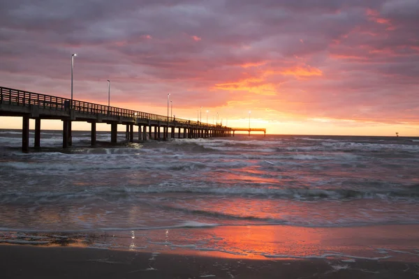 Bob Hall Pier Parque Padre Balli Corpus Christi Texas — Fotografia de Stock