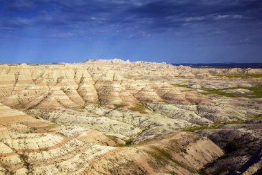 Dokular Badlands Ulusal Park Güney Dakota, Buffalo Gap otlaklar aşındırıyor
