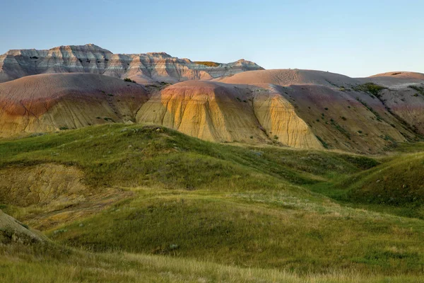 Eroding textures of the Badlands National Park South Dakota — Stock Photo, Image