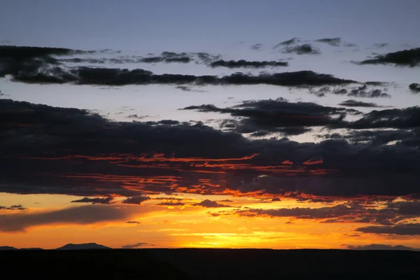 Puesta de sol desde el Parque Nacional del Gran Cañón, Arizona — Foto de Stock