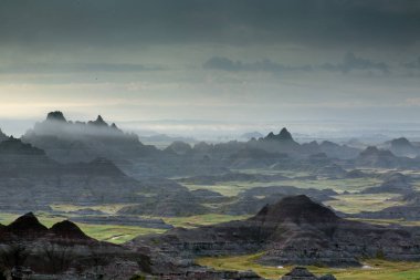 Cliff Shelf Trail Overlook in Badlands National Park, South Dako