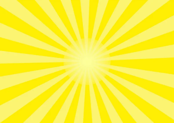 Strahlende Sonne im Retro-Stil als Grafik — Stockvektor