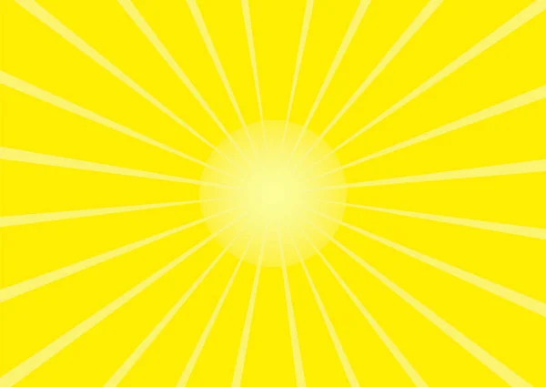 Grafik olarak retro tarzında parlayan güneş — Stok Vektör