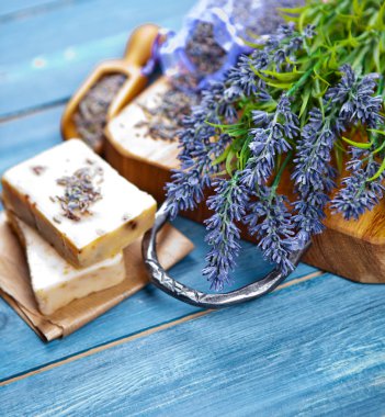 Lavanta spa ayarı. Lavanta ürünleri ile sağlıklı yaşam Tema.