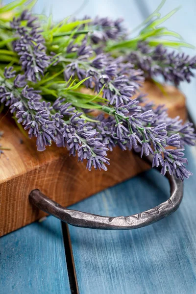 Ambiente Spa Alla Lavanda Tema Benessere Con Prodotti Alla Lavanda — Foto Stock