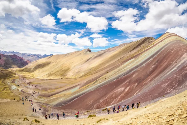 Rainbow Bergwandelen Tour Cusco Peru — Stockfoto