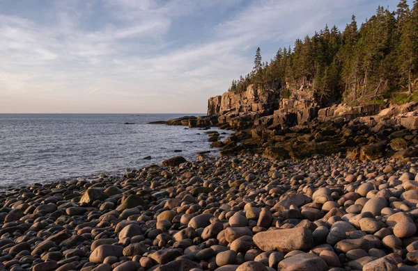 Sonnenaufgang Über Der Küste Von Maine Acadia Nationalpark — Stockfoto