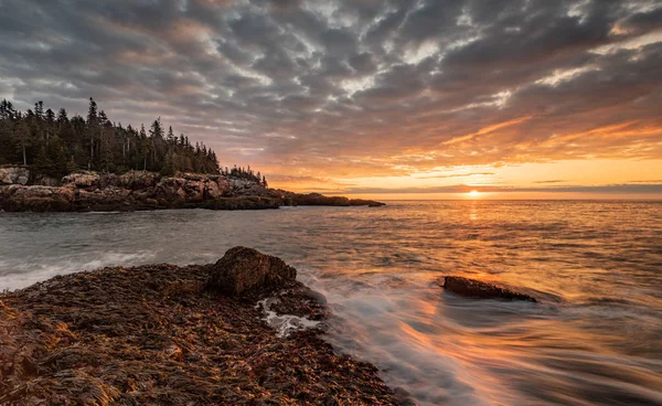 Salida Del Sol Parque Nacional Acadia Maine —  Fotos de Stock