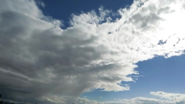 Tijd Lapse Blauwe Hemel Wolken — Stockvideo