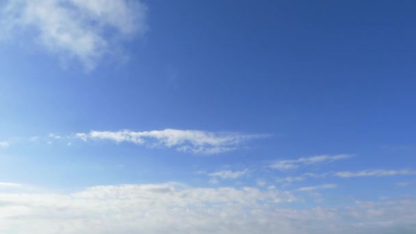 Tijd Lapse Blauwe Hemel Wolken — Stockvideo