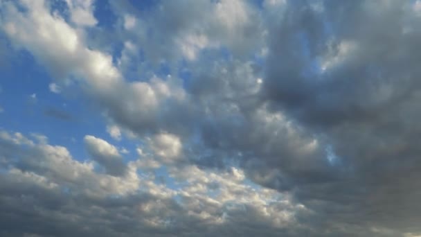 Zaman Atlamalı Mavi Gökyüzü Bulutlar — Stok video