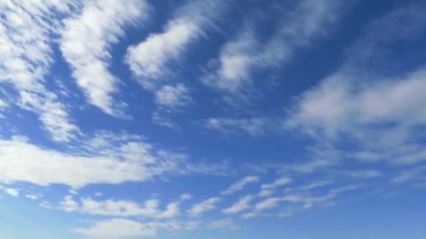 Tijd Lapse Blauwe Hemel Wolken — Stockvideo