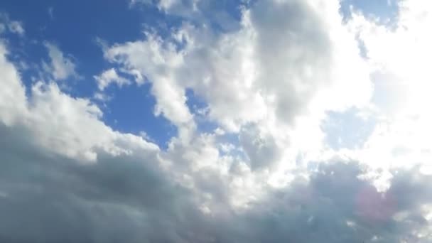 Tiempo Lapso Cielo Azul Nubes — Vídeo de stock