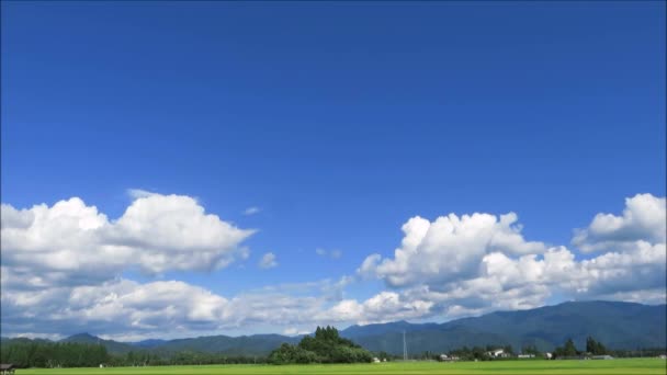 Tempo Lapso Azul Céu Nuvens Montanhas — Vídeo de Stock