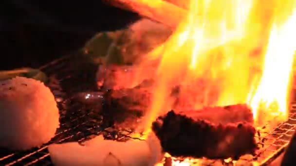 BBQ fumée de feu de charbon 